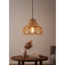 Kalkan Elektrik Kartaca Dokuma Halatlı Avize