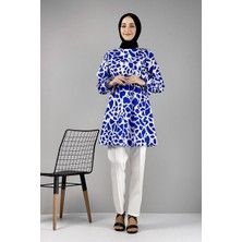 Moda Çizgi Desenli Tunik
