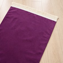 Namazify Isimli Mor Kadife Seccade( Türkçe ve Arapça Isim )