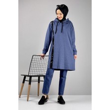 Moda Çizgi Desenli Tunik