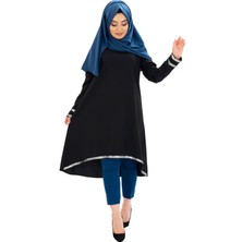 Moda Çizgi Desenli Tunik