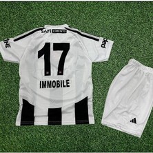 Alaturka Mix BEŞIKTAŞ./.2024/2025 Yeni Sezon Immobile.\\iç Saha Çubuklu Kısa Kol Çocuk Forma