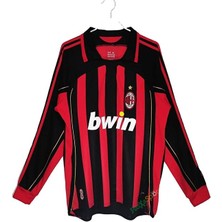Alaturka Mix Ac Milan 2007 Şampiyonlar Ligi Maldini Kırmızı Uzun Kol Maç Forması