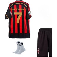 Alaturka Mix Milan Shevchenko 2006 2007 Kırmızı Siyah Nostalji Çocuk Forması