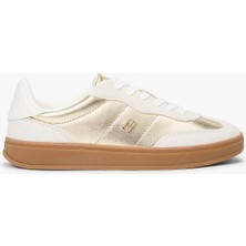 Tommy Hilfiger Mu Jackie Metalik Kadın Gold Sneaker FW0FW090260HT