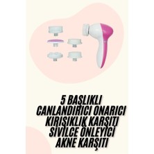 Nilavia 5 Başlıklı Titreşimli Cilt Temizleme Seti Canlandırıcı ve Onarıcı - AL002A-61VLP7
