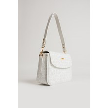 Just Polo Justpolo Kadın Omuz Çantası Yeni Sezon Monogram Kumaş 2197