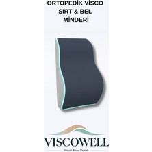 Viscowell Ortopedik Ofis Sandalye Oto Araç Koltuk Bel Destek Yastığı Sırt Minderi
