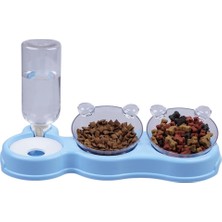 KM 3' Lü Beslenme Mama ve Su Kabı 500 ml 36*21*16 cm