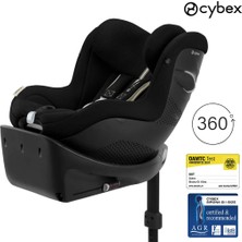 Cybex Sirona Gi Isize Plus (Terletmeyen Özel Kumaş)(Moon Black) (360 Derece Dönen Isofix Bebek Oto Koltuğu 61- 105 cm , 3 Aydan 4 Yaşa Kadar)