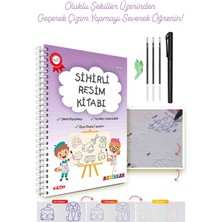 Esokal Eso Sihirli Resim Alıştırma Kitabı | Oluklu Sihirli Uçan Kalemli Eğitici Kitap (3-7 Yaş)