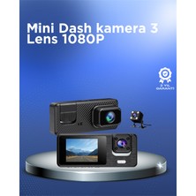 Nilavia 1080P 3 Kameralı Araç Dvr – Döngü Kayıt ve Geri Görüş Özellikli - AL002A-61XSC3