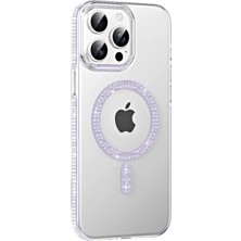 Nrzsnt Joko Apple Iphone 15 Pro Move Taşlı Magsafe Kapak - Lila