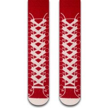 Bidigago Spor Ayakkabı Desenli Kırmızı Çorap