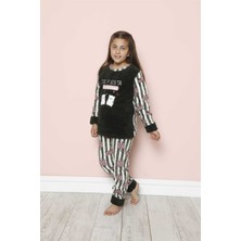 Moda Çizgi Welsoft Polar Çocuk Pijama Takımı 20243Y