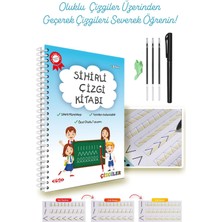 Esokal Sihirli Çizgi Alıştırma Kitabı - Oluklu Sihirli Uçan Kalemli Eğitici Kitap