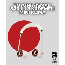 Nilavia Boyuna Asılan Taşınabilir Küçük Fan | Turbo Motor 5 Kanat Katlanabilir Gövde - AL002A-61V595