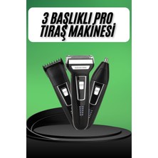 Nilavia Tıraş Makinesi 3 Başlıklı T Başlıklı Hassas Ciltlere Özel Saç Sakal Vücut - AL002A-61YMD