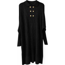 JOOQSTORE Düğme Detaylı Oversize Tunik