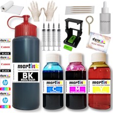 Mertink Mertınk Canon TS4151I PG595 CL586 Kartuş Dolum Seti 500ML SİYAH+3X100ML Renkli Mürekkep