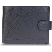 Guard Lacivert Patlı Bozuk Para Cepli Yatay Klasik Model Hakiki Deri Erkek Cüzdanı  - GRD251025WT1646