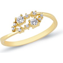 Oroline Kuyumculuk 8 Ayar Modern Kadın Altın Yüzük