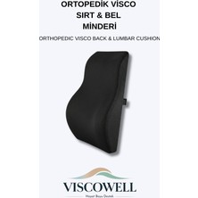 Viscowell Visco Ortopedik Ergonomik Sırt&bel Minderi Ofis Ev Araba Için