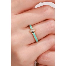 Oroline Kuyumculuk 8 Ayar Baget Taşlı Mineli Altın Kadın Eklem Yüzük