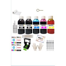 Mertink Mertınk Hp 6520 (Hp 308) Kartuş Dolum Seti 5 Li Set 5X100ML Renkli Mürekkep