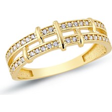 Oroline Kuyumculuk 8 Ayar Modern Kadın Altın Yüzük