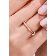 Oroline Kuyumculuk 14 Ayar Altın Kadın Taşlı Eklem Yüzük