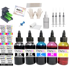 Duruink Duruınk Canon TS7650I PG595 CL586 Kartuş Dolum Seti 5 Li Set 5X100ML Renkli Mürekkep