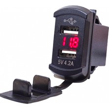 Marin Bow Marin Tip Voltmetreli Ikili USB 12-24V - 5V/4,2A