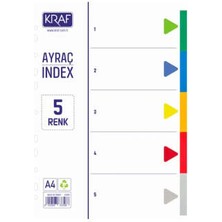 Kraf Seperatör, 10 Renkli, Klasör Içi Ayraç, Düzenleyici
