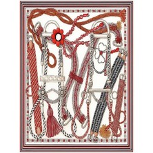 Ege Design Ipek Dokulu Fular Saten 70 x 70