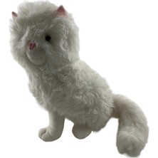 5124 Puffy Oturan Beyaz Kedi