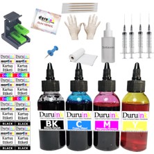 Duruink Duruınk Hp 2975 (Hp 654) Kartuş Dolum Seti 4X100ML 4 Renkli Mürekkep