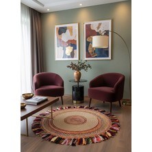 Rose'n Home JÜT-RV412 Elde Dokuma Doğal Jüt Hasır Halı
