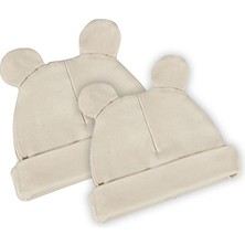 TinyLamb Fluffy Bear Organik Bebek Beresi - 2 Adet