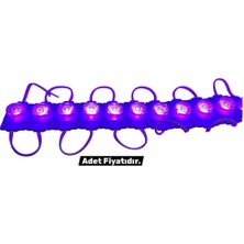 Motobisavm 12V Büyük Mercek Parmak LED Mor