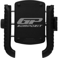 Gp Kompozit Honda CBR500R 2018-2025 Uyumlu Titreşim Modüllü Telefon Tutucu Siyah