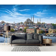 Grown Istanbul Altında Sultanahmet Camii Boğaz Manzaralı Duvar Kağıdı