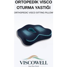 Viscowell Visco Ortopedik Oturma Simidi Koltuk Minderi Visko Kuyruk Sokumu Yastığı