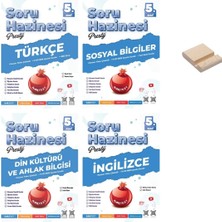 Nartest Yayınları 5. Sınıf Prestij Türkçe Sosyal Din ve Ingilizce Soru Hazinesi 4lü Set + Telefon Tutucu