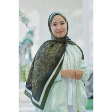 Haki Loryan Scarf Zerre Degrade Etnik Şal