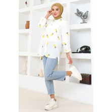 Gömlek Beyaz-Sarı  300