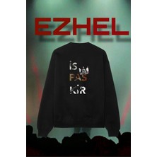 Dragon Store Ezhel ' Is Pas Kir ' Baskılı Türkçe Rap %100 Pamuk Unisex A Kalite Compak Penye Sweatshirt