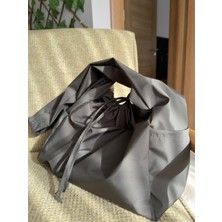 Mute Bag Su Geçirmez Tote Bag / Çapraz Kullanıma Uygun Haki Okul Omuz Çantası (50*30)