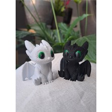 Gonulella Ejderhanı Nasıl Egitirsin 3D Dişsiz & Işığın Öfkesi Figür /araba Figürü /torpido Aksesuarı