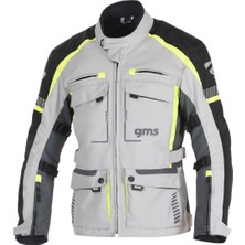 GMS Gms Everest 3in1 Tour Motosiklet Montu - Anthracit Yellow 4 Mevsim Su ve Rüzgar Geçirmez Özellik
